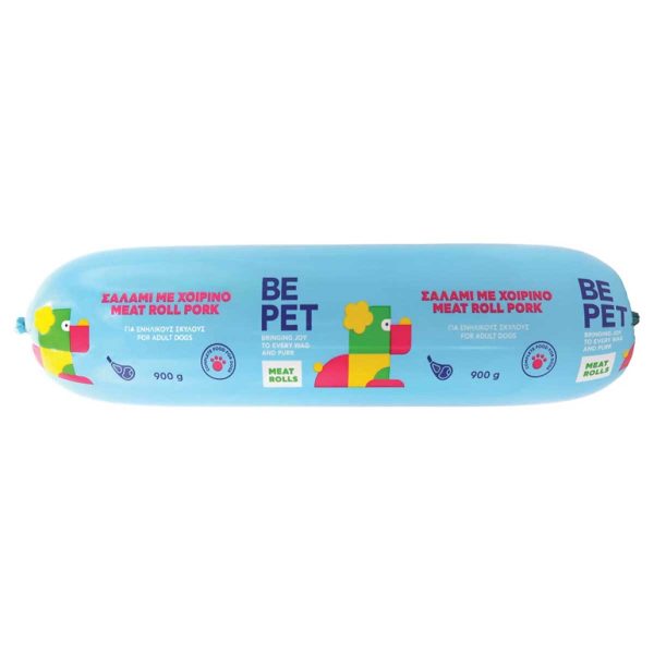 Be Pet Meat Roll with Pork Adult Dog Σαλάμι με Χοιρινό 900gr