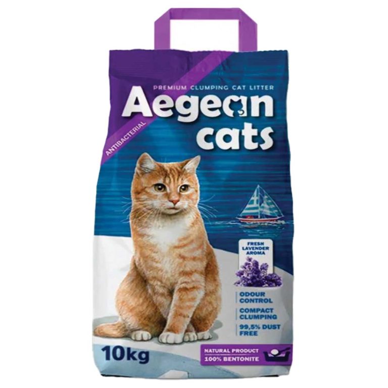 Aegean Cat Litter Betonite Lavender 10kg (Άμμος Μπετονίτη - Λεβάντα)