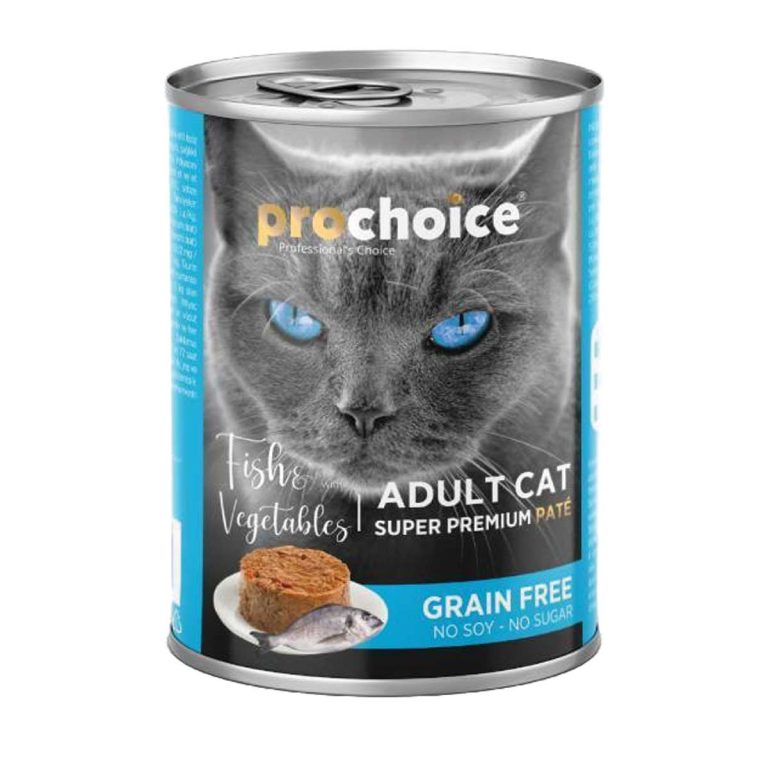 Prochoice Grain Free Super Premium Pate with Fish & Vegetables 400gr (Ψάρι - Λαχανικά)