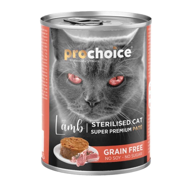 Prochoice Grain Free Super Premium Pate for Sterilised Cat with Lamb 400gr (Αρνί)