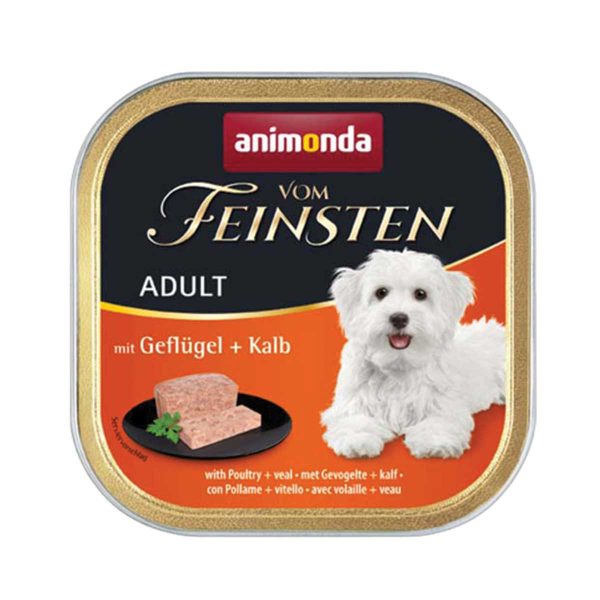 Animonda Vom Feinsten Classic Adult Dog Poultry-Veal 150gr (Πουλερικά - Μοσχάρι)