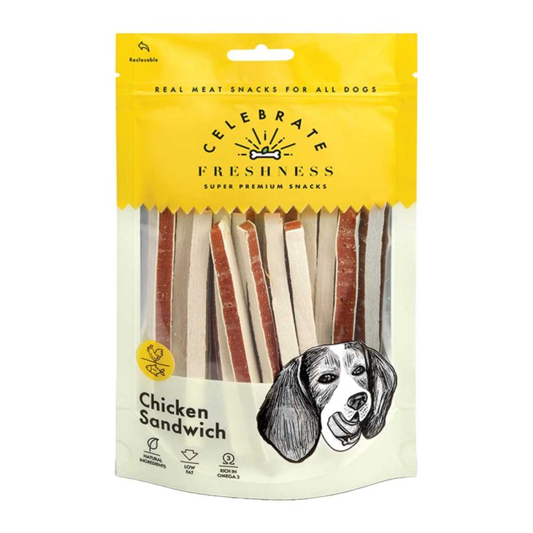 Celebrate Freshness Super Premium Snacks for Dog Chicken Sandwich 100gr (Κοτόπουλο - Ψάρι)