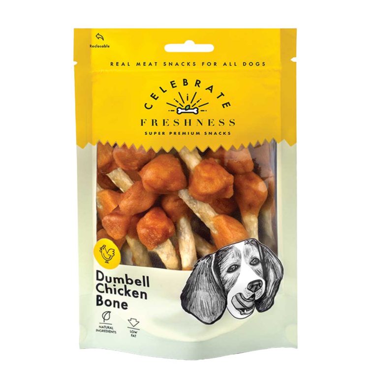 Celebrate Freshness Super Premium Snacks for Dog Dumbell Chicken Bone 100gr (Κοτόπουλο)