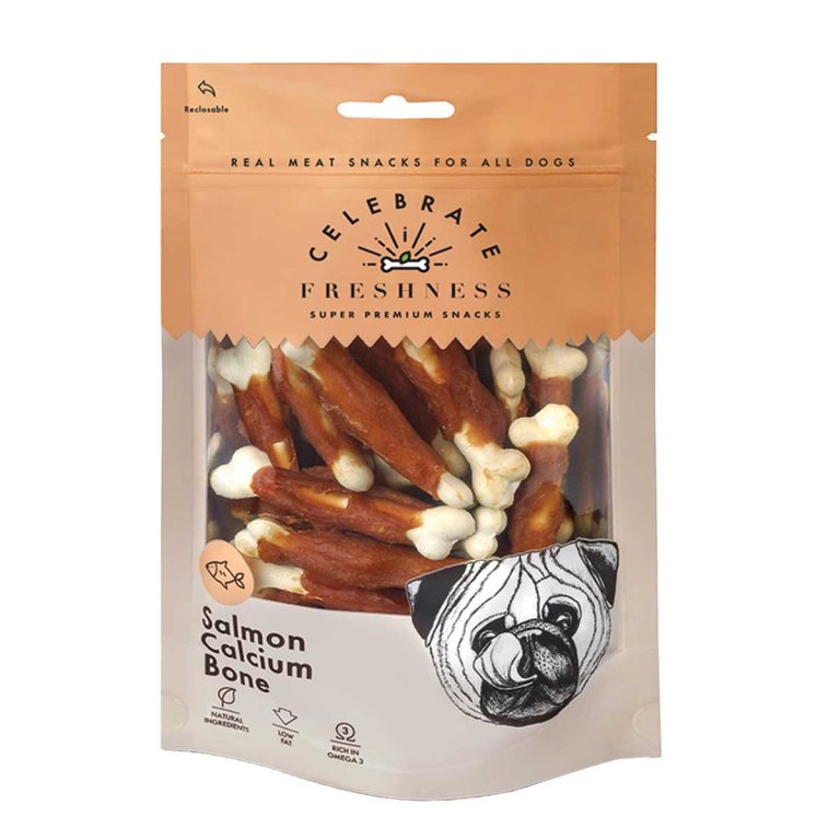 Celebrate Freshness Super Premium Snacks for Dog Salmon Calcium Bone 100gr (Σολομός)