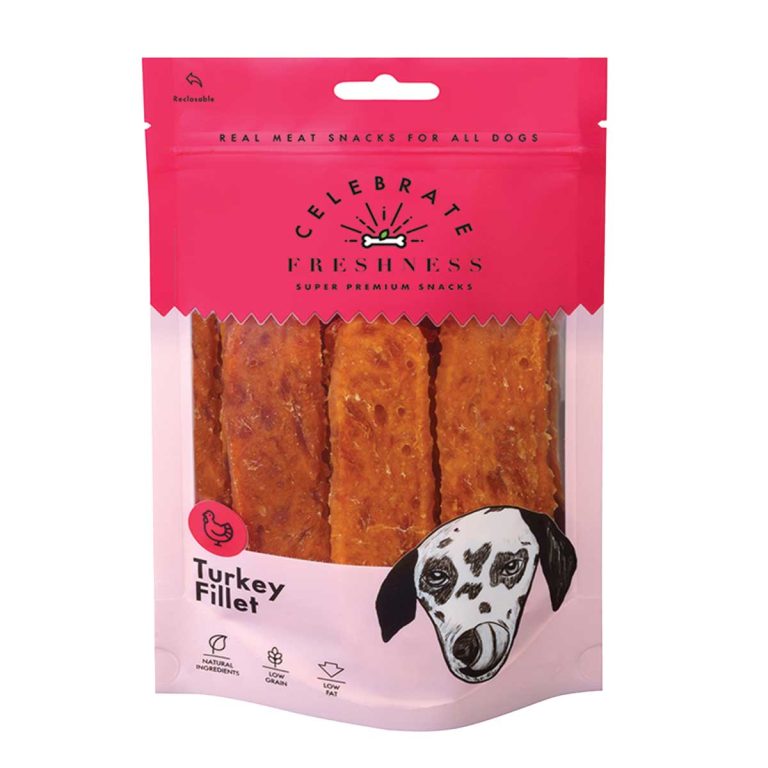 Celebrate Freshness Super Premium Snacks for Dog Turkey Fillet 100gr (Γαλοπούλα)