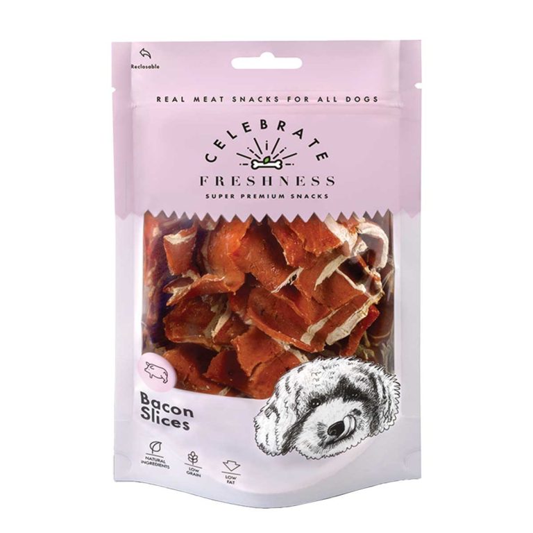 Celebrate Freshness Super Premium Snacks for Dog Bacon Slices 100gr (Χοιρινό - Μπέικον)