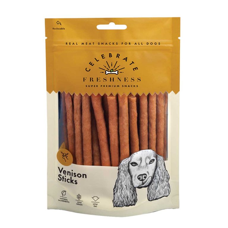 Celebrate Freshness Super Premium Snacks for Dog Venison Sticks 100gr (Ελάφι)