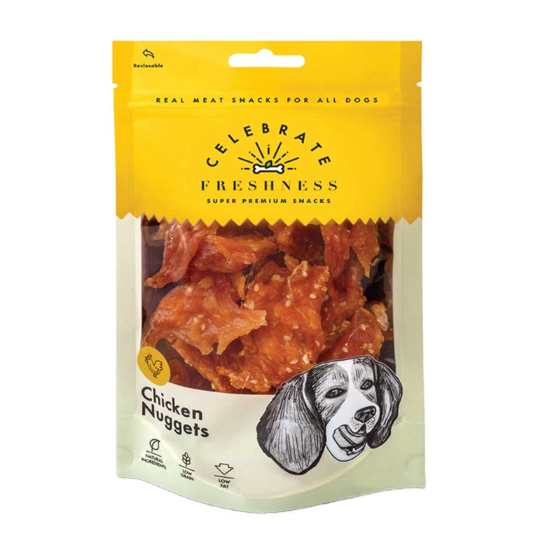 Celebrate Freshness Super Premium Snacks for Dog Chicken Nuggets 100gr (Κοτομπουκιές)