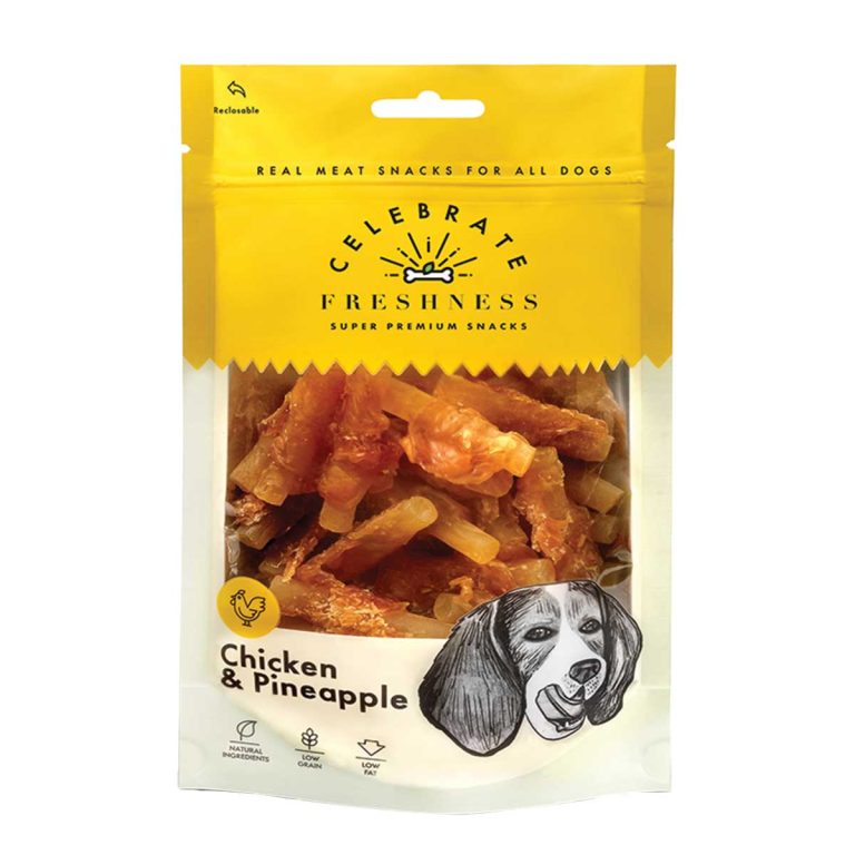 Celebrate Freshness Super Premium Snacks for Dog Chicken & Pineapple 100gr (Κοτόπουλο & Ανανάς)