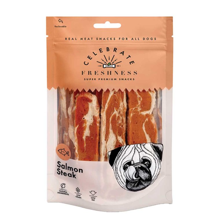 Celebrate Freshness Super Premium Snacks for Dog Salmon Steak 100gr (Σολομός)