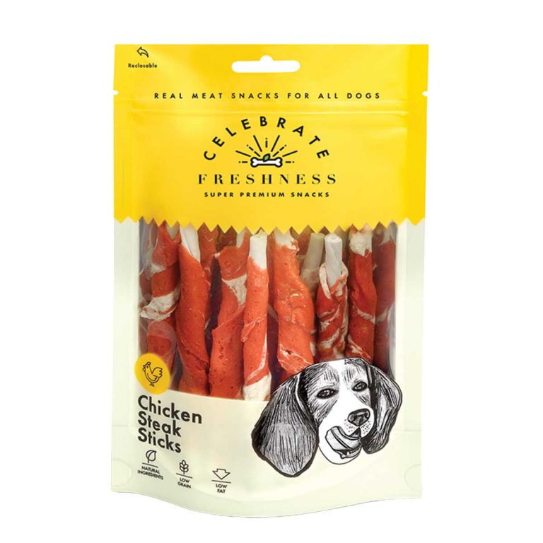 Celebrate Freshness Super Premium Snacks for Dog Chicken Steak Sticks 100gr (Κοτόπουλο)
