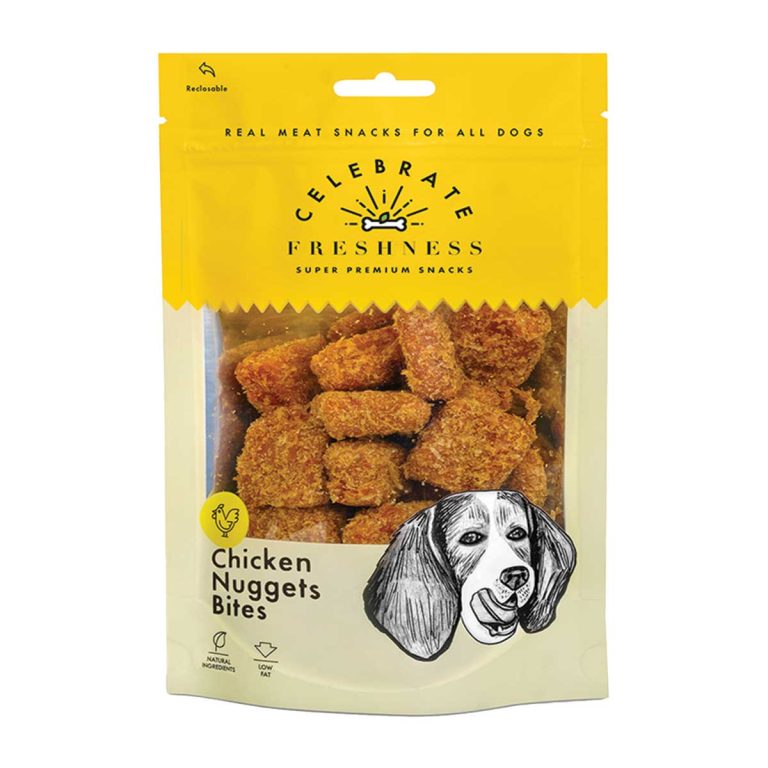 Celebrate Freshness Super Premium Snacks for Dog Chicken Nuggets Bites 100gr (Κοτομπουκιές)