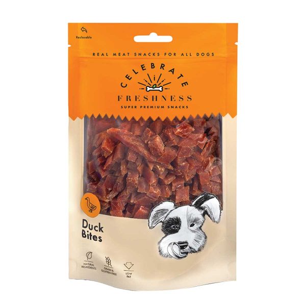 Celebrate Freshness Super Premium Snacks for Dog Duck Bites 100gr (Πάπια)