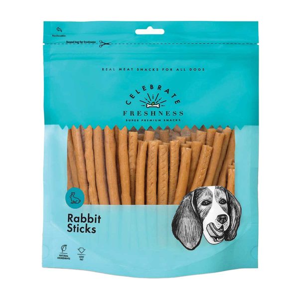 Celebrate Freshness Super Premium Snacks for Dog Rabbit Sticks 360gr (Κουνέλι)
