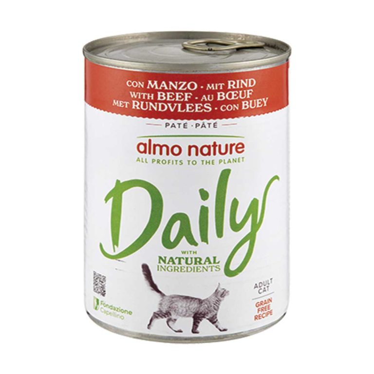 Almo Nature Daily Pate for Cat with Beef 400gr (Μοσχάρι)