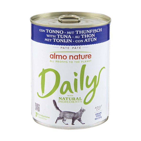 Almo Nature Daily Pate for Cat with Tuna 400gr (Τόνος)