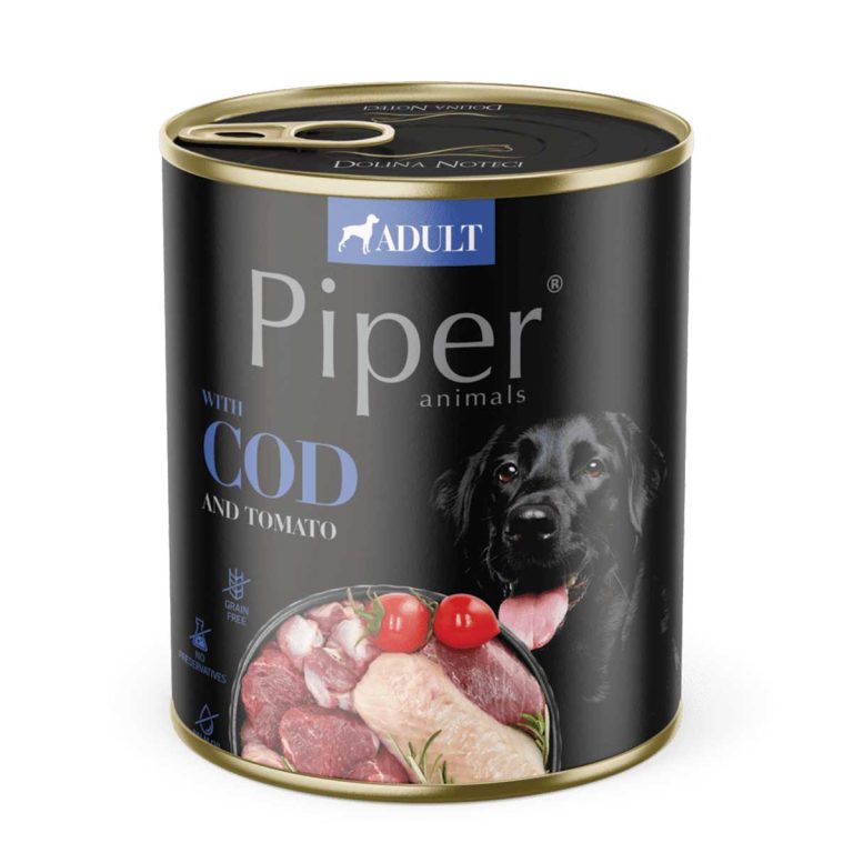 Piper Adult Dog with Cod & Tomato 800gr (Μπακαλιάρος & Ντομάτα)