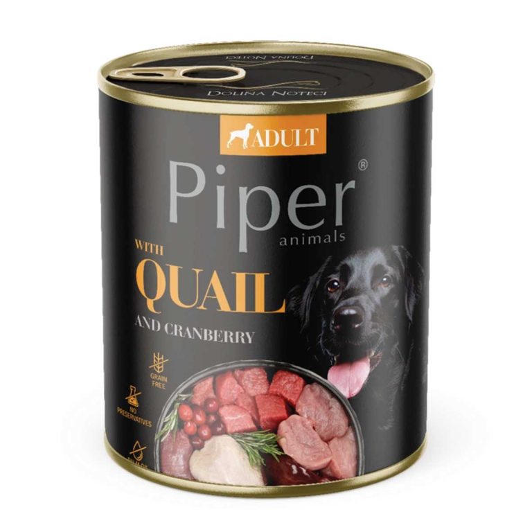 Piper Adult Dog with Quail & Cranberry 800gr (Ορτύκι & Κράνμπερι)