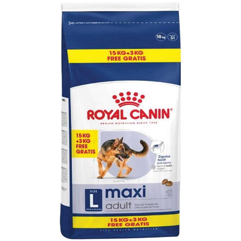 Royal Canin Maxi Adult Dog 15kg + 3kg Δώρο