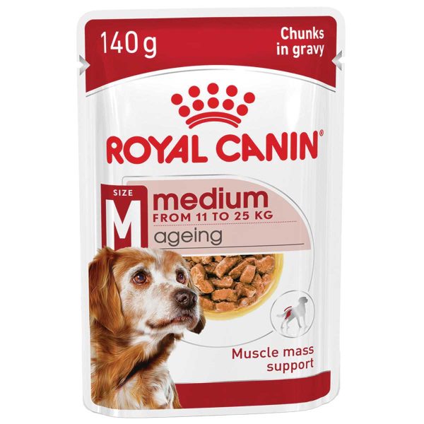 Royal Canin Medium Ageing Dog 140gr (in Gravy)