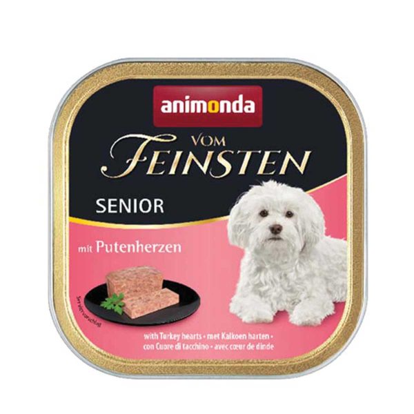 Animonda Vom Feinsten Classic Senior Dog with Turkey Hearts 150gr (Καρδιές Γαλοπούλας)