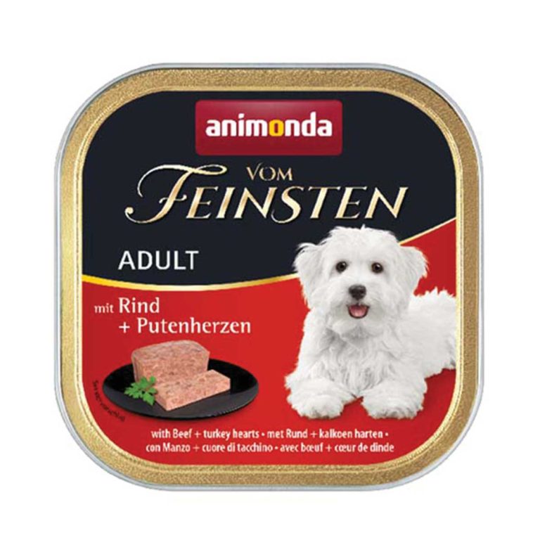 Animonda Vom Feinsten Classic Adult Dog with Beef & Turkey Hearts 150gr (Μοσχάρι - Καρδιές Γαλοπούλας)