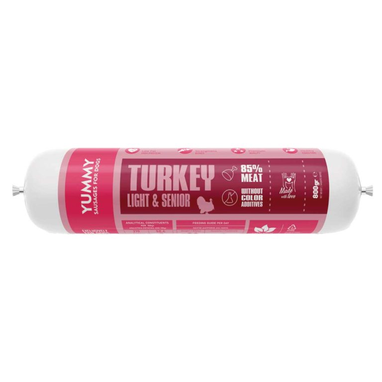 Yummy Turkey Light Senior 800gr (Σαλάμι Σκύλου - Γαλοπούλα)