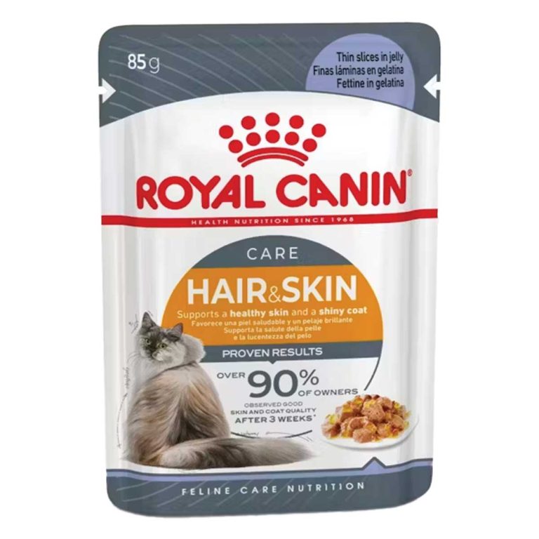 Royal Canin Hair & Skin Care for Adult Cat in Jelly 85gr (Λεπτές Φέτες σε Ζελέ)