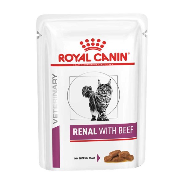 Royal Canin VHN Renal Cat with Beef Thin Slices in Gravy 85gr (Μοσχάρι)