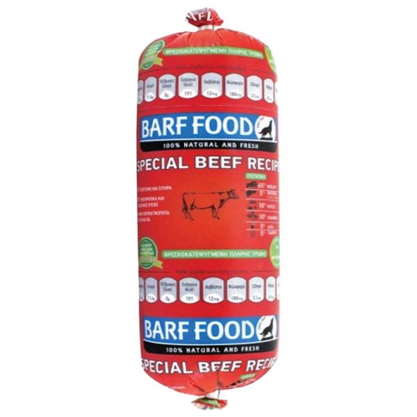 B.A.R.F.Food Special Beef Recipe 1kg (Μοσχάρι)