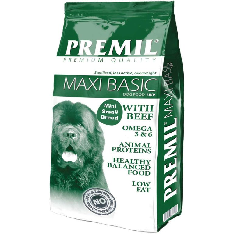 Premil Premium Basic Small Breed Sterilised with Beef 15kg (Μοσχάρι)
