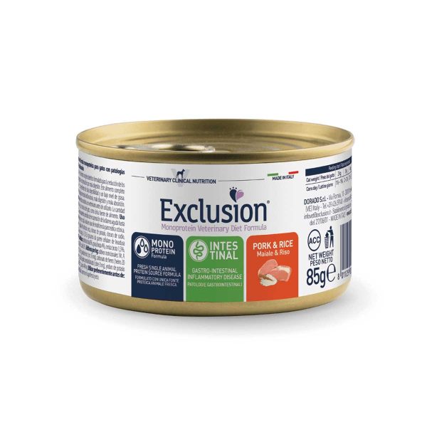 Exclusion Intestinal with Pork & Rice Cat 85gr (Χοιρινό - Ρύζι)