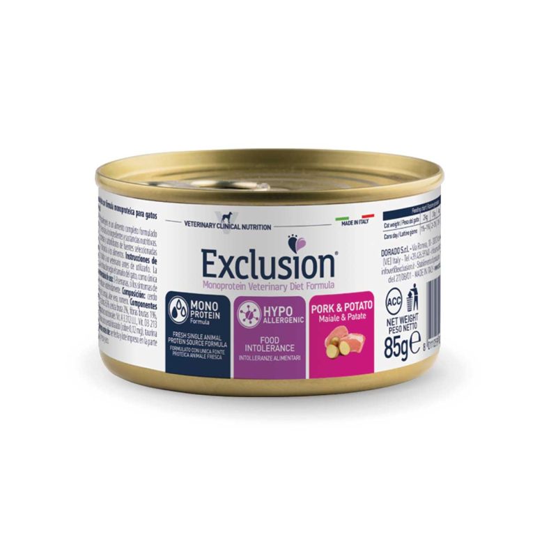 Exclusion Hypoqallergenic with Pork & Potato Cat 85gr (Χοιρινό - Πατάτα)