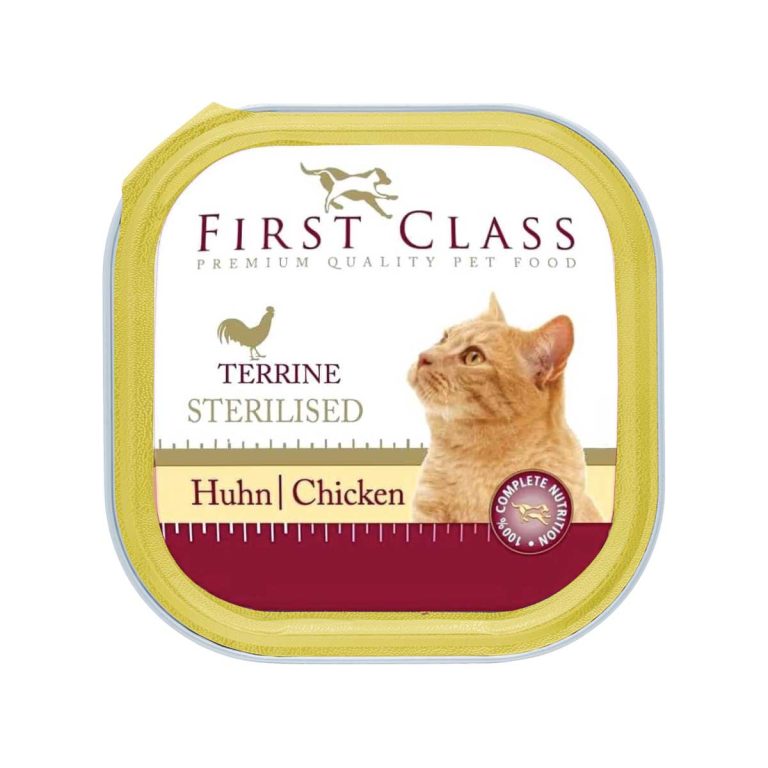 First Class Pate with Chicken for Adult Sterilised Cat 100gr (Κοτόπουλο)