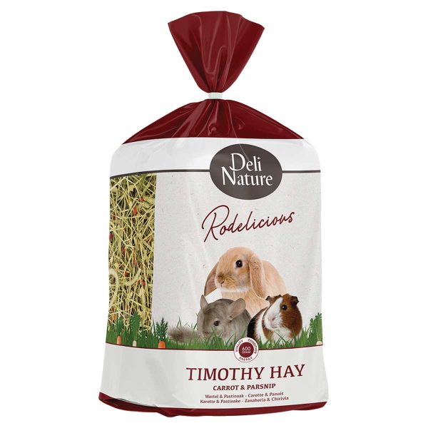 Deli Nature Rodelicious Timothy Hay Carrot & Parsnip 600gr (Καρότο & Παστινάκι)