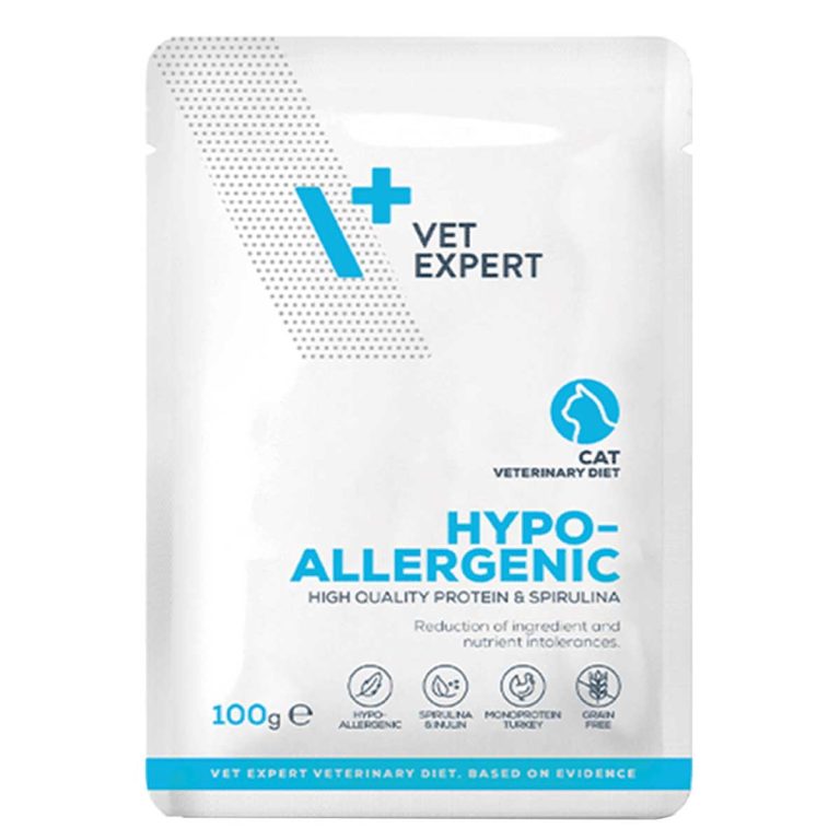 Vet Expert Hypoallergenic Cat 100gr Poutch (Φακελάκι)