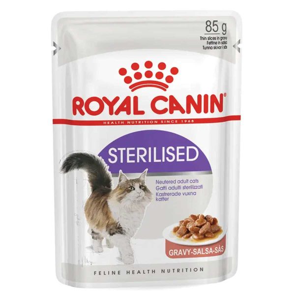 Royal Canin Cat Sterilised Gravy 85gr (Φακελάκι για Στειρωμένα - Σε Σαλτσα)