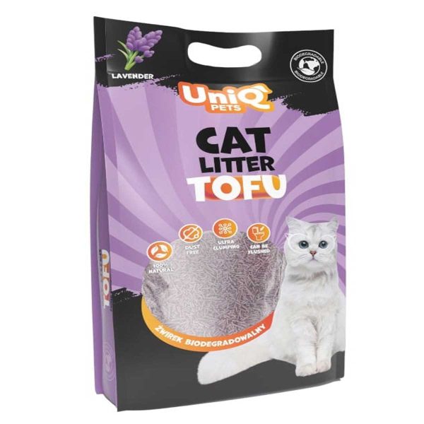 Uniq Pets Cat Litter Tofu Lavender 12lt (Λεβάντα)