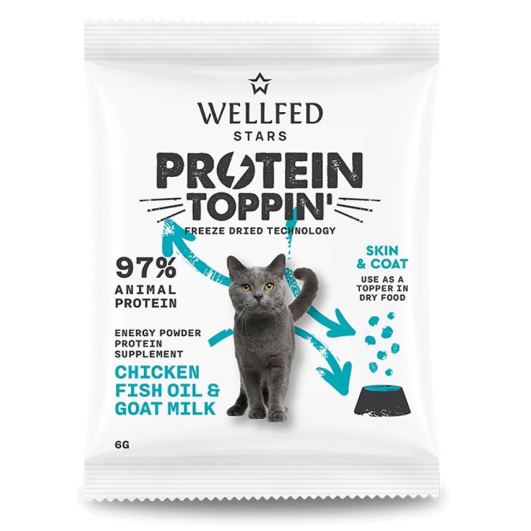 Wellfed Stars Protein Toppin' Chicken & Goat Milk - Skin & Coat for Cat 6gr