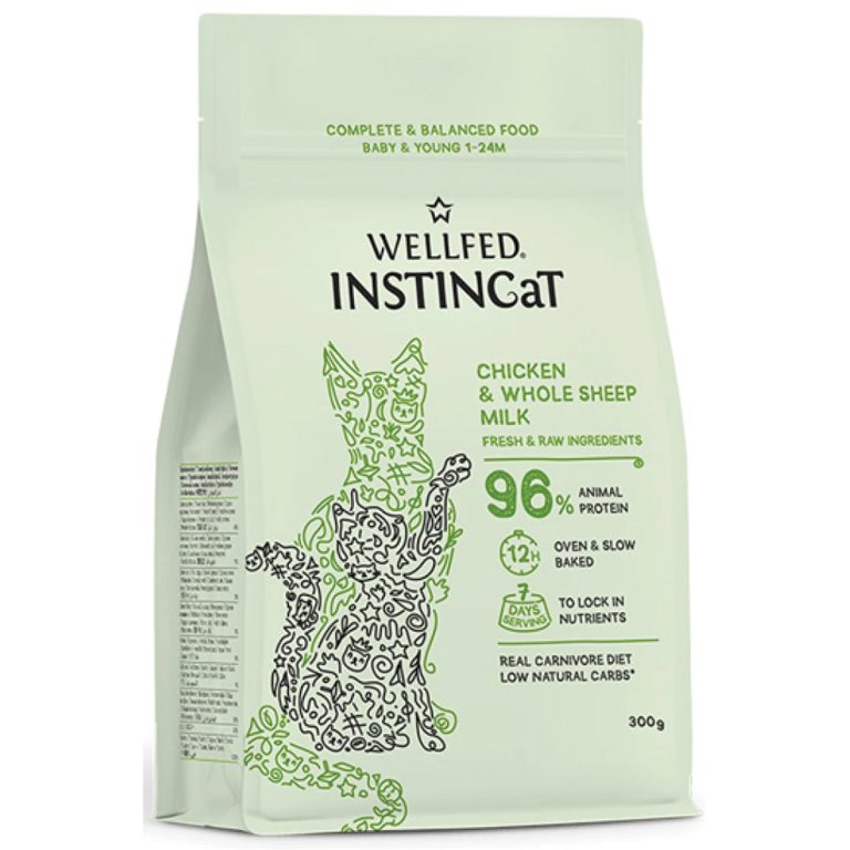 Wellfed Instincat S.O.B. Kitten-Young Chicken & Whole Sheep Milk 300gr