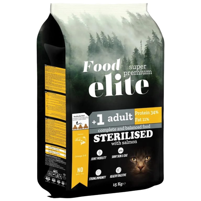 Food Elite Super Premium Food for Sterilised Cat with Salmon 15kg (Σολομός)