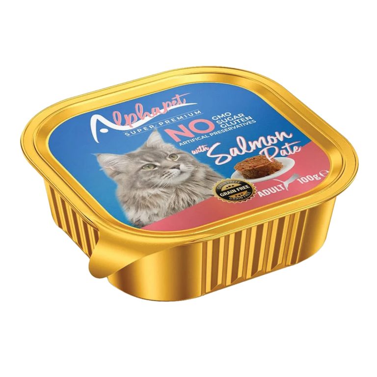 Alphapet Super Premium Pate Adult Cat with Salmon 100gr (Σολομός)