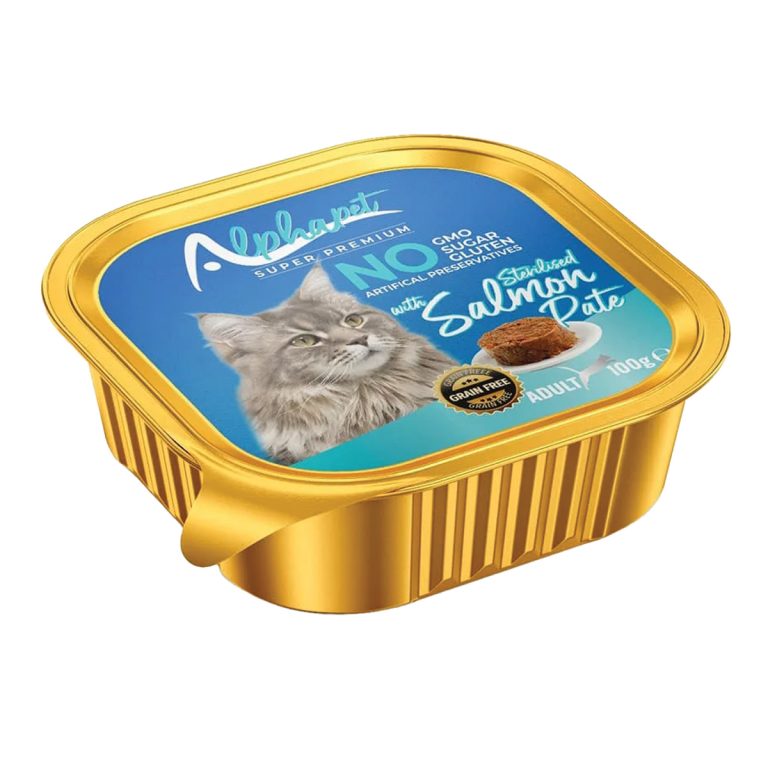Alphapet Super Premium Pate Sterilised Cat with Salmon 100gr (Σολομός)