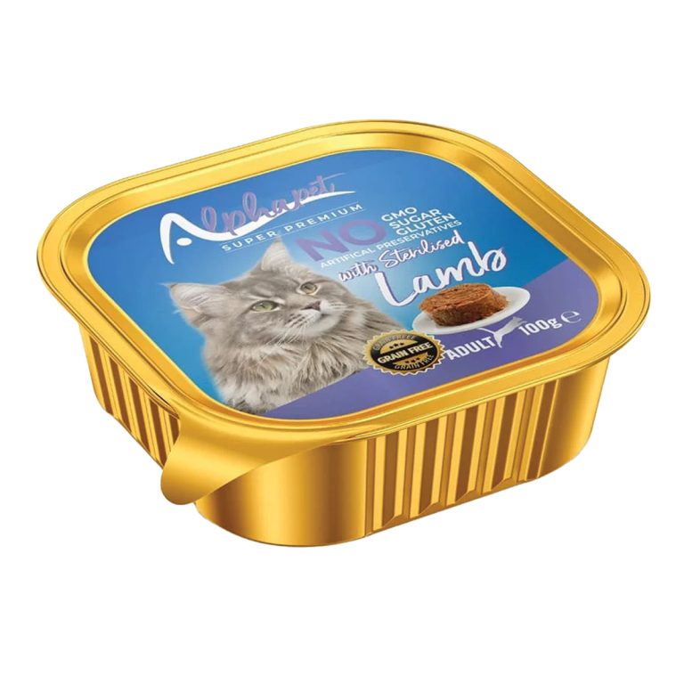 Alphapet Super Premium Pate Sterilised Cat with Lamb 100gr (Αρνί)