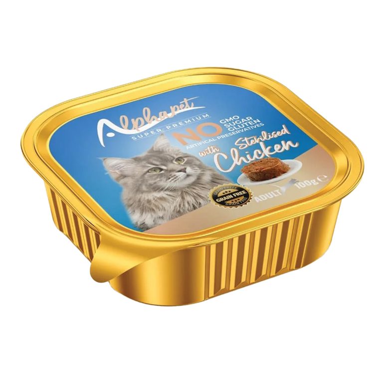 Alphapet Super Premium Pate Sterilised Cat with Chicken 100gr (Κοτόπουλο)