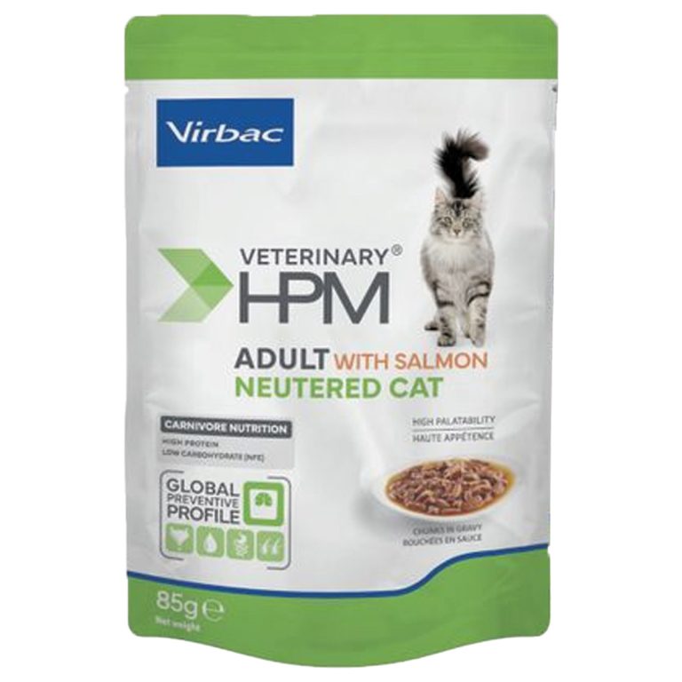 Virbac Adult Neutered Cat Wet with Salmon 85gr Poutch (Φακελάκι)
