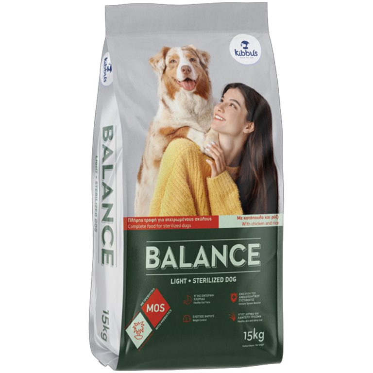 Kibbus Balance Dog Light - Sterilised 15kg