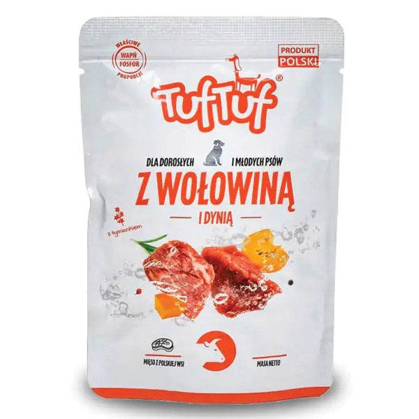 Tuf Tuf Dog Wetfood Beef - Pumpkin 500gr Υγρή Τροφή Σκύλου Μοσχάρι - Κολοκύθα