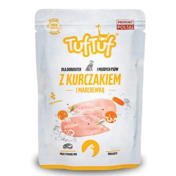 Tuf Tuf Dog Wetfood Chicken - Carrot 300gr Υγρή Τροφή Σκύλου Κοτόπουλο - Καρότο