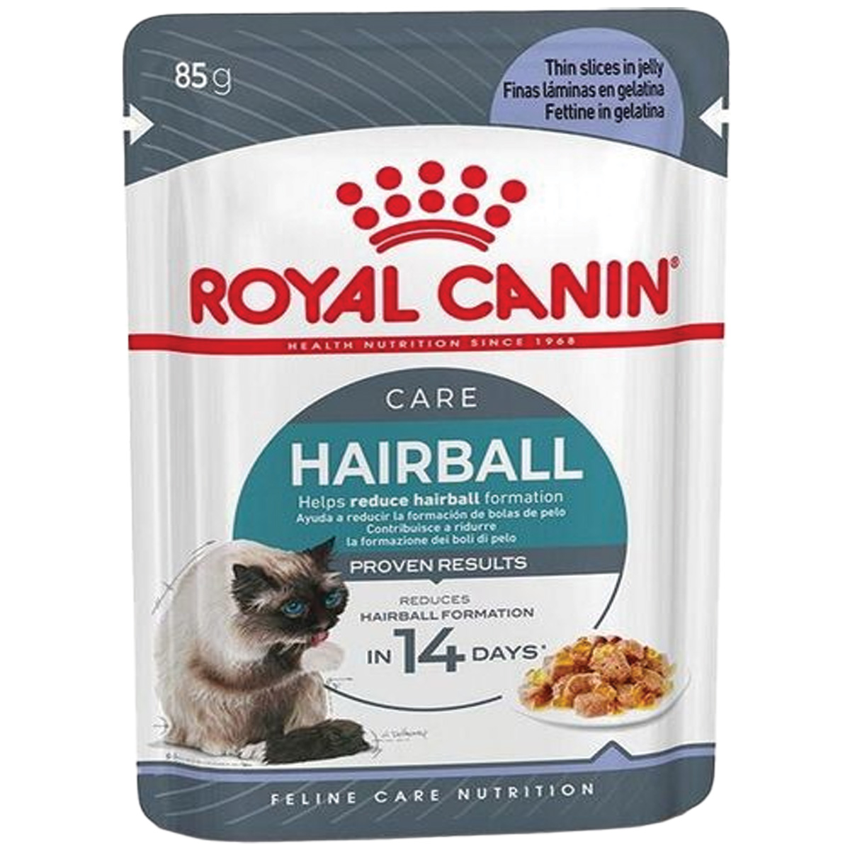 201-2649010 Royal Canin Hairball Care for Adult Cat Jelly 85gr (Κομμάτια σε Ζελέ)